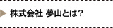 株式会社 夢山とは？